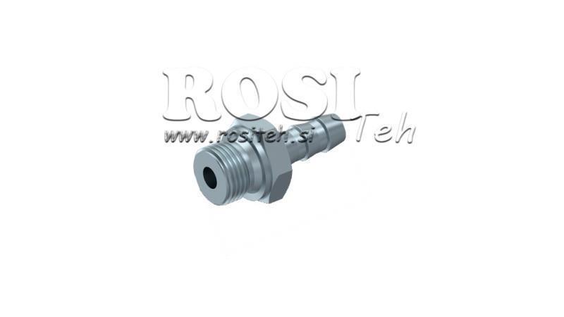 HYDRAULIK MÄNNLICHER ANSCHLUSS M22x1,5 FÜR GUMMSCHLAUCH FI 12-13