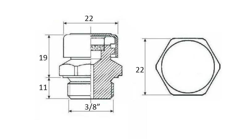 HYDRAULIKENTLÜFTUNG FÜR PTO 3/8