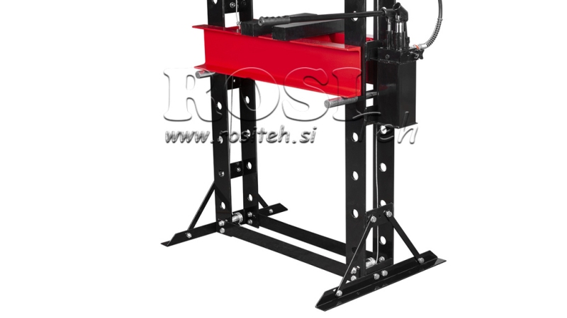 HYDRAULISCHE WERKSTATTPRESSE FÜR LAGER 50T - Doppelpumpe