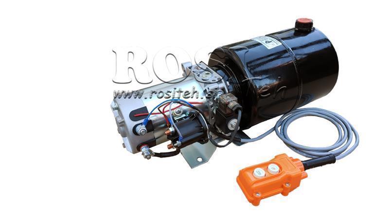 MINI HYDRAULIKAGGREGAT 12V DC - 1.6kW = 2.1cc - 8 lit - einrichtungsbau (Metall)