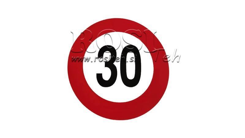 NOPEUSRAJOITUS TARRA 30km/h