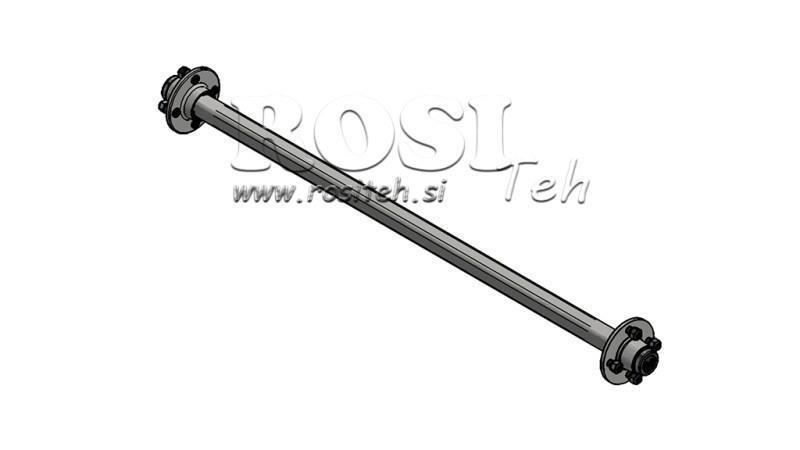 AKSELIT PERÄVAUNULLE 950 KG ILMAN JARRUA (1200 MM)