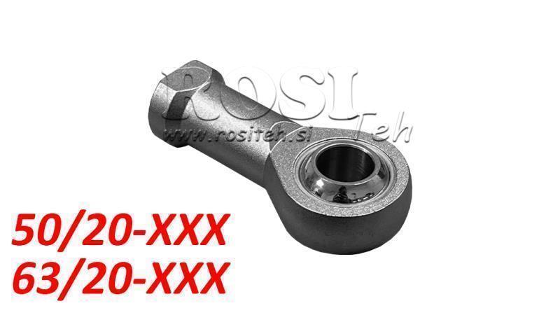 DI KIINNITYS PNEUMAATTISELLE SYLINTERILLE PCAS 50/20 - 63/20 (M16x1.5)