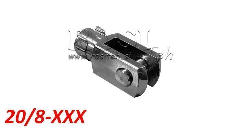 CI-KIINNITYS PNEUMAATTISELLE SYLINTERILLE PCAI 20/8 (M8x1.25) KLIPPI