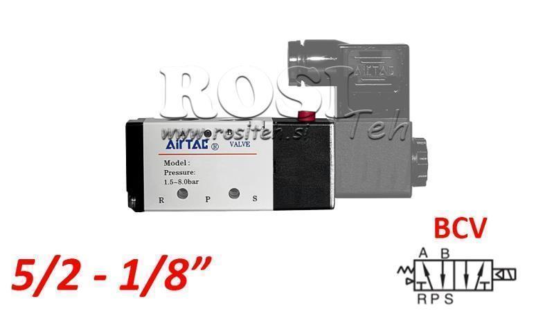 PNEUMATISCHES ELEKTRISCHES VENTIL 5/2 MONOSTABIL 1/8 PRT-0552-BCV
