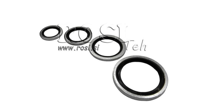 DICHTUNGSSCHEIBE MIT GUMMIRING 3/4'' - 27.05x35.05 mm