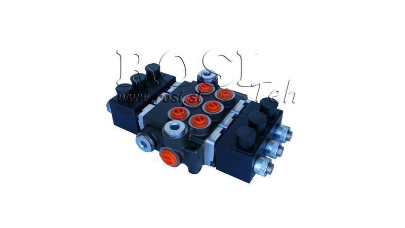 HYDRAULIKVENTIL 3xZ50 12V DC