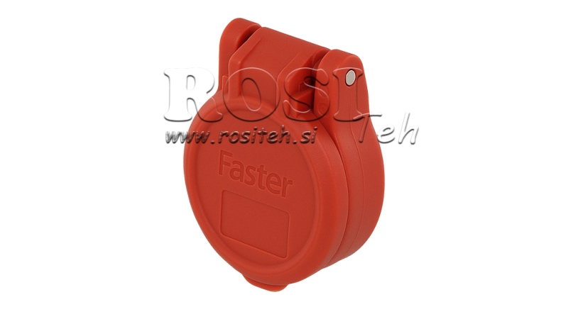 PVC SCHUTZDECKELL FÜR WEIBLICHE PUSH-PULL SCHNELLKUPPLUNG - ROT