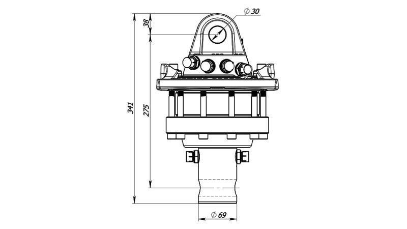 HYDRAULINEN KIERTO 5500/3250 KG AKSELILLA