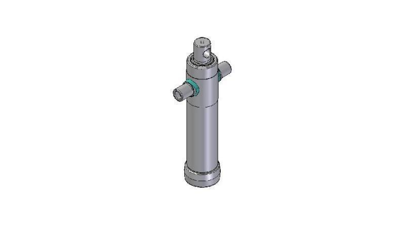 2022F - TELESCOPIC CYLINDER STANDARD/REIKÄ 2 VAIHEITA MATKA 595 HALKAISU 80