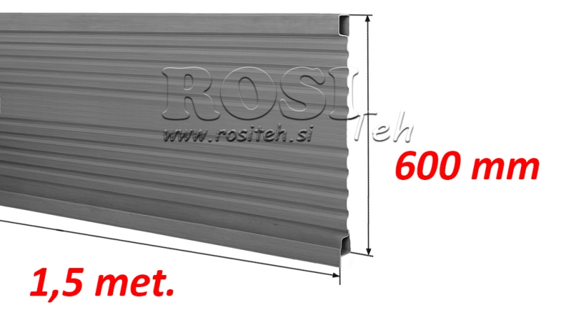 SEITE FÜR KIPPANHÄNGER 1,5 METERN - HÖHE 600 mm
