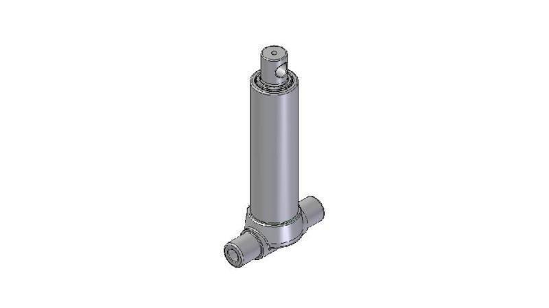 2520F -TELESCOPIC ZYLINDER UNTERE – LOCH 2 STUFEN HUB 455 DURCHMESSER 80