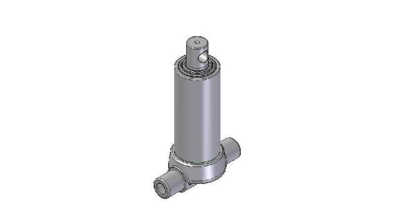 2532F -TELESCOPIC ZYLINDER UNTERE – LOCH 3 STUFEN HUB 593 DURCHMESSER 95