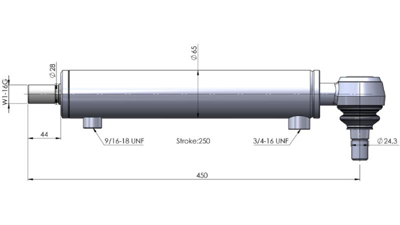 HYDRAULINEN OHJAUSSYLINTERI KOTELLO OEM-231008A1