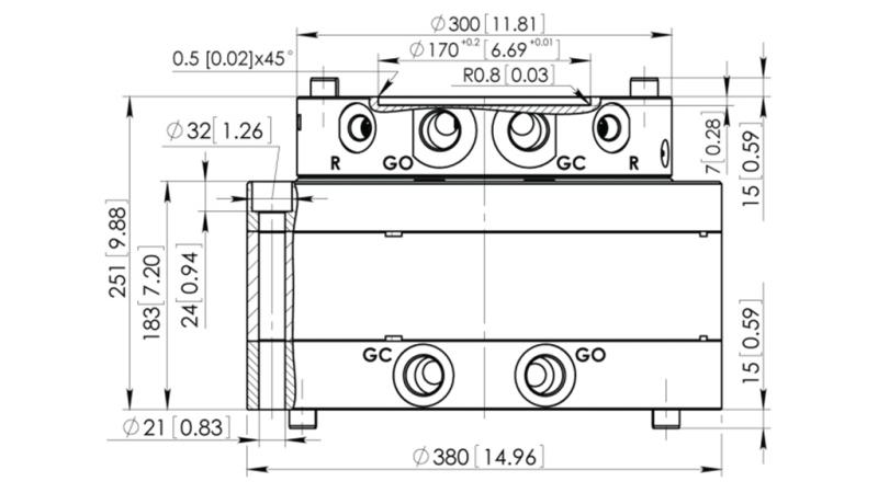 HYDRAULISCHER ROTATOR CPR15-01 55000/15000 KG