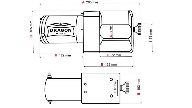 12 V ELEKTRISCHER WINSCH DWM 2000 ST - 907 kg
