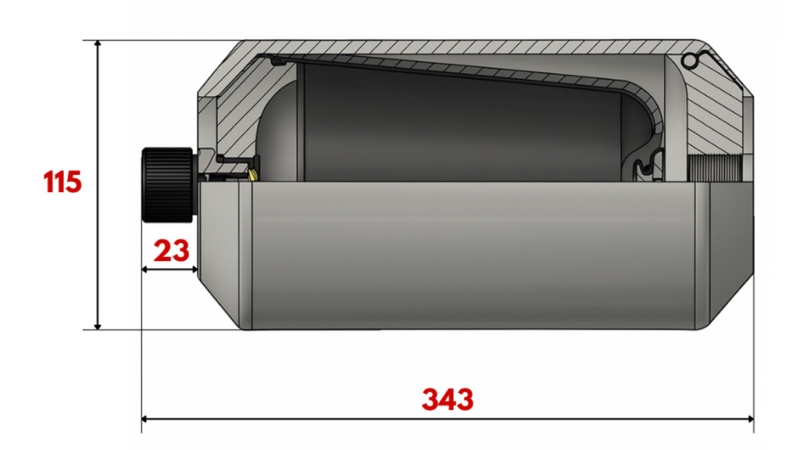 HYDROSPEICHER 2 LIT - M18x1,5