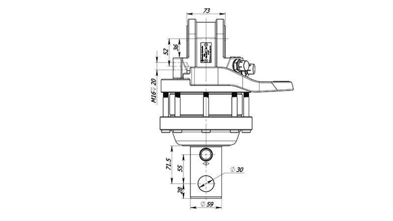 HYDRAULINEN KIERTO 4500/2500 KG AKSELILLA