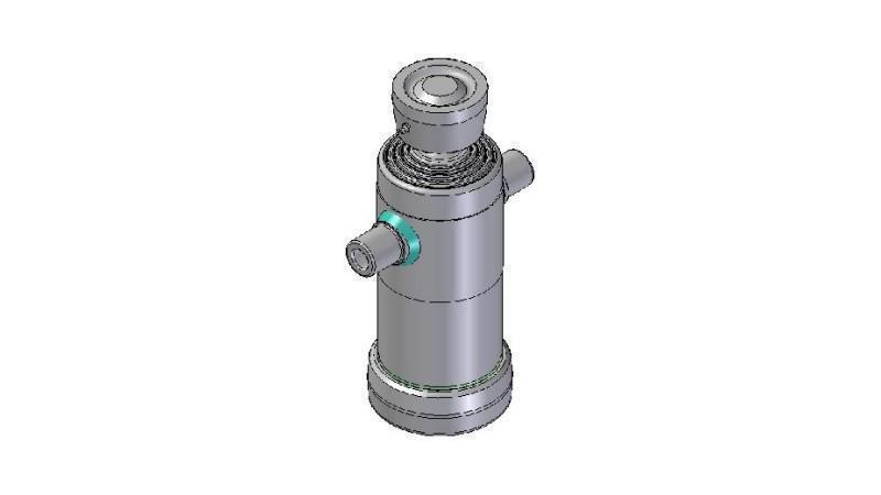 3042S - TELESCOPIC CYLINDER STANDARD/BALL 4 STAGES STROKE 830 DIAMETER 124