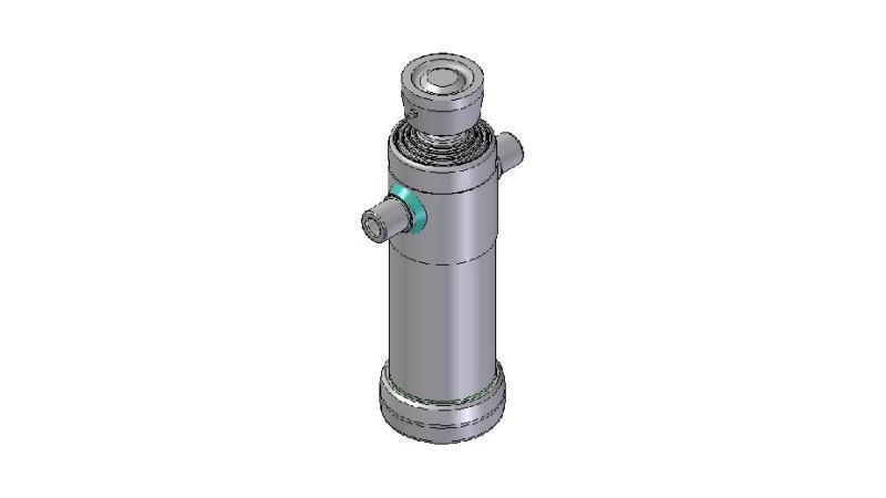 3045S -TELESCOPIC ZYLINDER STANDARD/KUGEL 4 STUFEN HUB 1190 DURCHMESSER 124