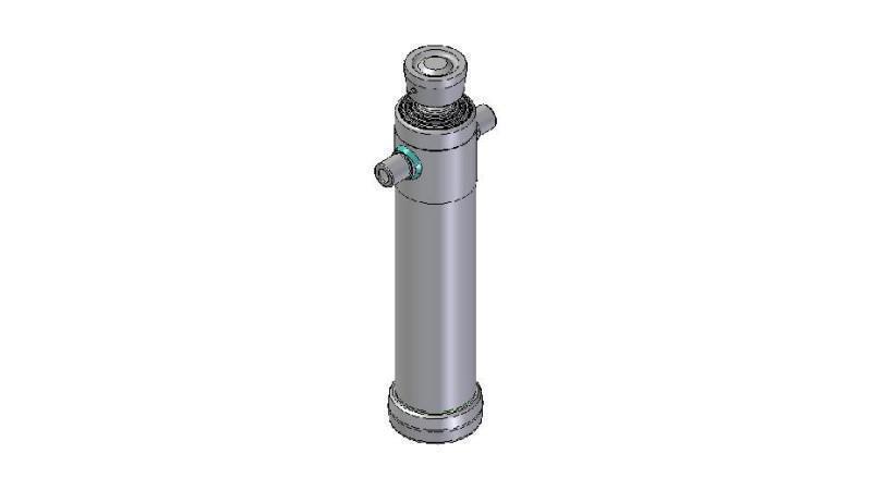 3049S -TELESCOPIC ZYLINDER STANDARD/KUGEL 4 STUFEN HUB 1990 DURCHMESSER 124