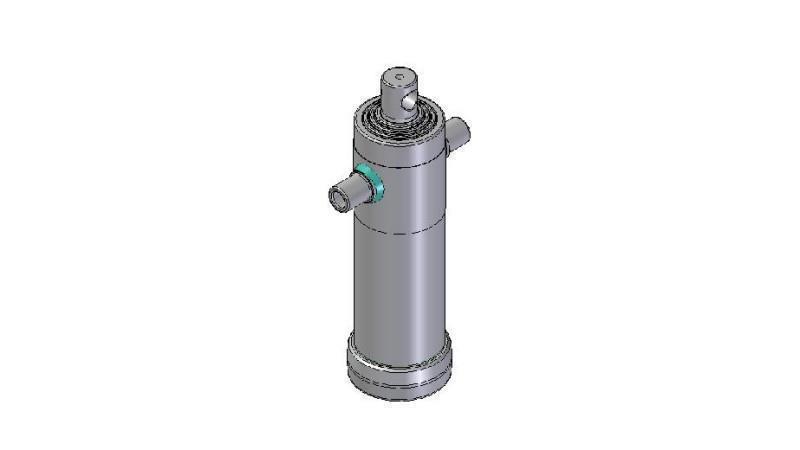 3066F -TELESCOPIC ZYLINDER STANDARD/LOCH 4 STUFEN HUB 1190 DURCHMESSER 112