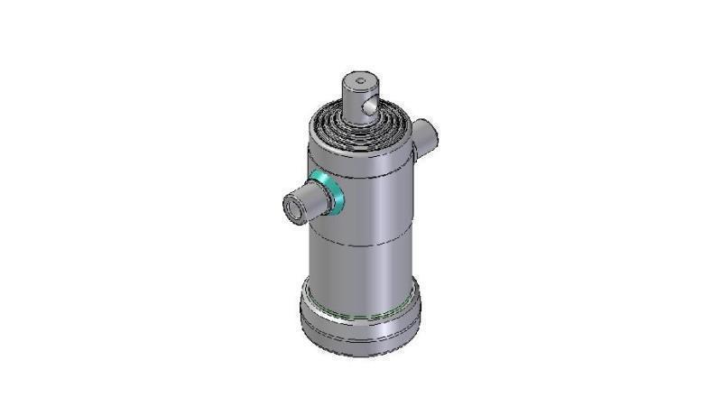 3093F -TELESKOPZYLINDER STANDARD/LOCH 5 STUFEN HUB 1190 FI 124
