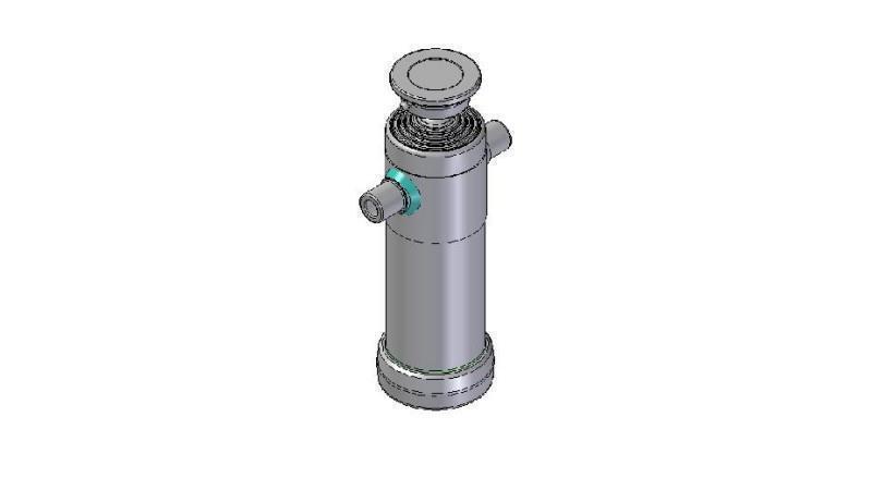 3094S -TELESCOPIC ZYLINDER STANDARD/KUGEL 5 STUFEN HUB 1490 DURCHMESSER 124