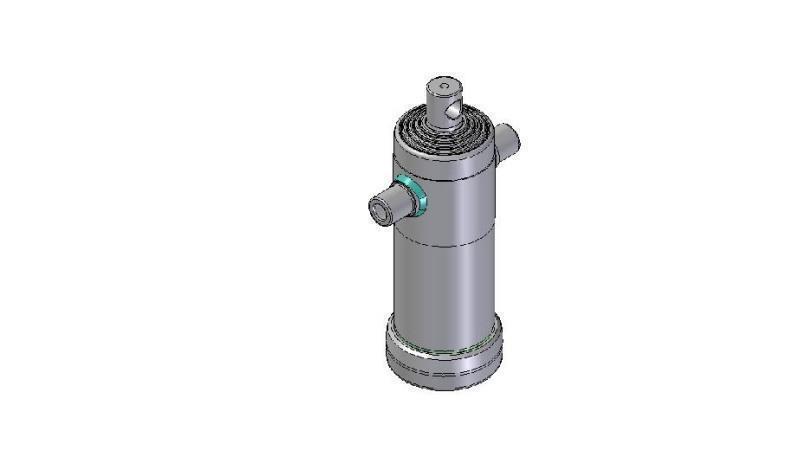 3097F -TELESKOPZYLINDER STANDARD/LOCH 5 STUFEN HUB 1315 FI 124