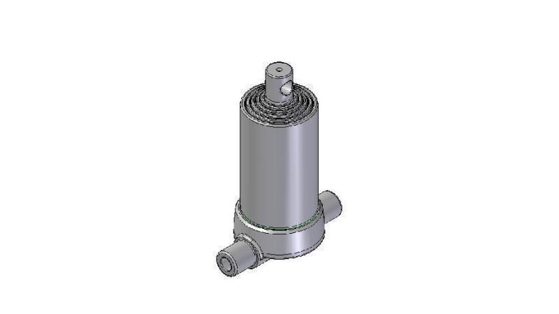 3593F -TELESCOPIC ZYLINDER UNTERE – LOCH 5 GRAD HUB 1190 FI 124