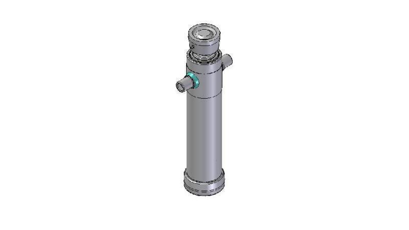 4025S -TELESCOPIC ZYLINDER STANDARD/KUGEL 2 STUFEN HUB 895 DURCHMESSER 106