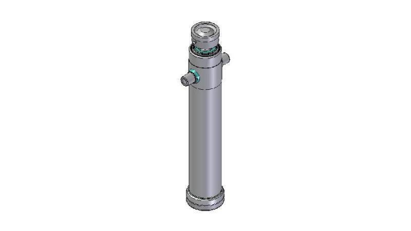 4028S -TELESCOPIC ZYLINDER STANDARD/KUGEL 2 STUFEN HUB 1195 DURCHMESSER 124