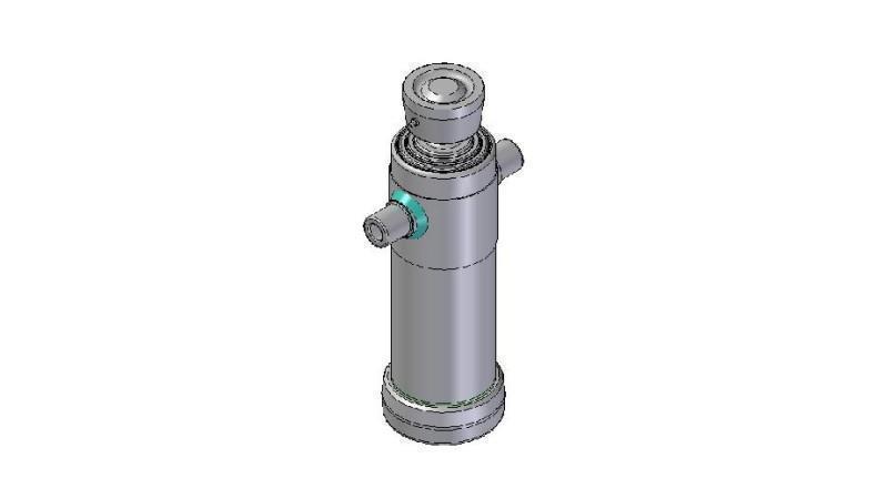 4035S -TELESCOPIC ZYLINDER STANDARD/BALL 3 STUFEN HUB 1283 DURCHMESSER 124