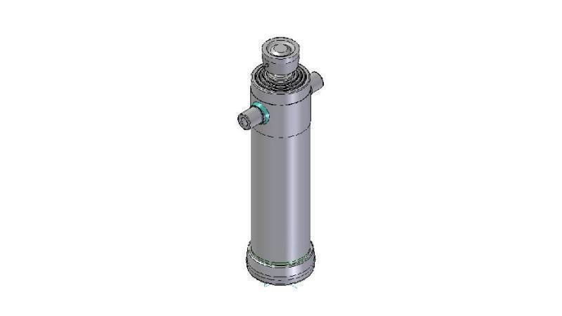 4040S -TELESCOPIC ZYLINDER STANDARD/KUGEL 4 STUFEN HUB 1980 DURCHMESSER 152