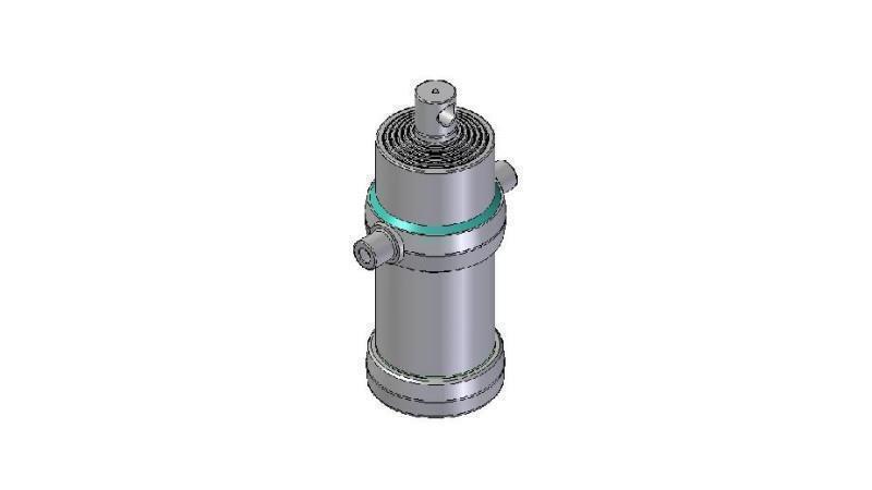 4060F -TELESKOPZYLINDER STANDARD/LOCH 6 STUFEN HUB 2225 FI 190