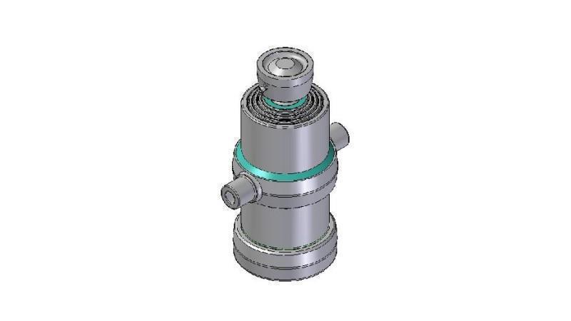 4070S -TELESCOPIC ZYLINDER STANDARD/KUGEL 4 STUFEN HUB 1030 DURCHMESSER 170