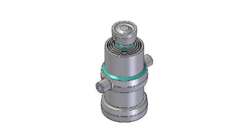 4071S -TELESKOPZYLINDER STANDARD/KUGEL 4 STUFEN HUB 970 DURCHMESSER 170