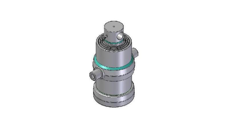4081F -TELESCOPIC ZYLINDER STANDARD/LOCH 4 STUFEN HUB 1190 DURCHMESSER 190