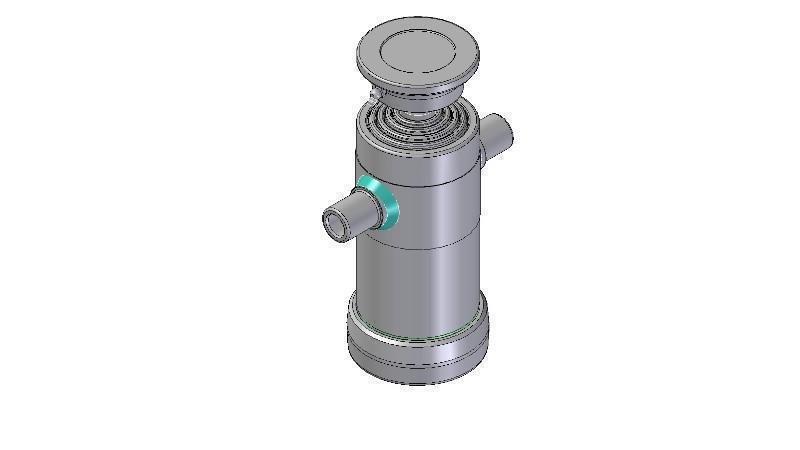 5021S -TELESCOPIC ZYLINDER STANDARD/KUGEL 5 STUFEN HUB 830 DURCHMESSER 112