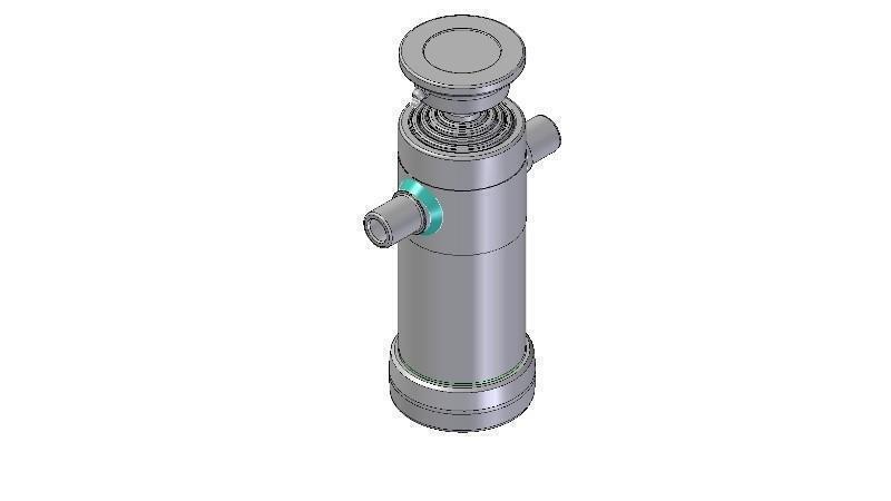 5023S -TELESCOPIC ZYLINDER STANDARD/KUGEL 5 STUFEN HUB 1290 DURCHMESSER 112