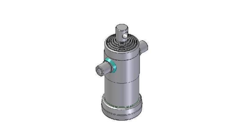 6004F -TELESKOPZYLINDER STANDARD/LOCH 6 STUFEN HUB 1245 FI 124