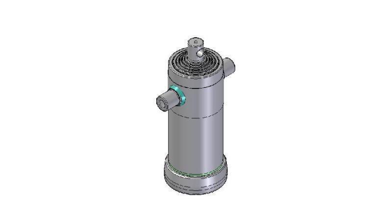 6009F -TELESKOPZYLINDER STANDARD/LOCH 6 STUFEN HUB 1780 FI 152
