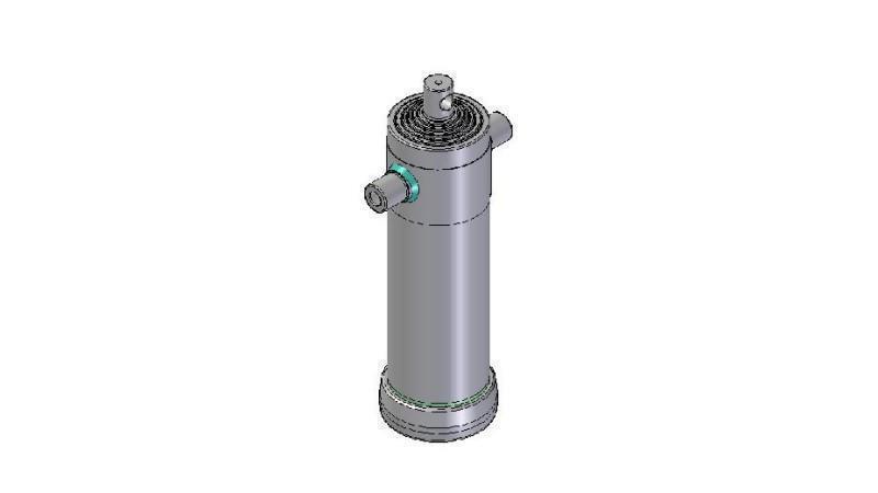 6011F -TELESKOPZYLINDER STANDARD/LOCH 6 STUFEN HUB 2557 FI 152