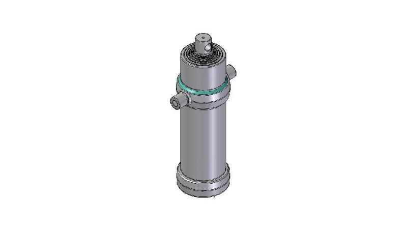 6024F -TELESCOPIC ZYLINDER STANDARD/LOCH 6 STUFEN HUB 2965 DURCHMESSER 170