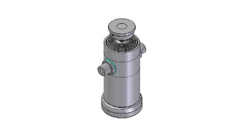 6066S -TELESCOPIC ZYLINDER STANDARD/KUGEL 6 STUFEN HUB 2640 DURCHMESSER 240