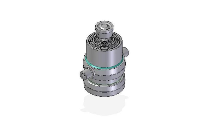 7016S -TELESCOPIC CYLINDER STANDARD/BALL 7 STUFEN HUB 1345 DURCHMESSER 190
