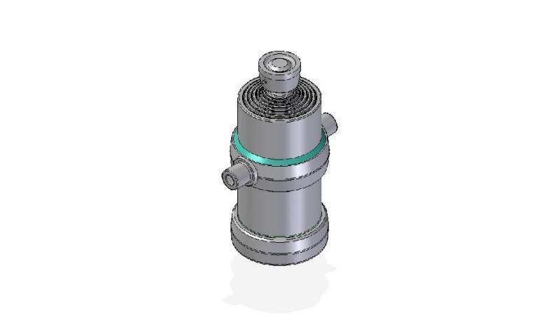 7019S -TELESCOPIC CYLINDER STANDARD/BALL 7 STUFEN HUB 2045 DURCHMESSER 190
