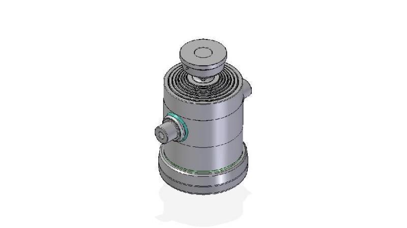 7082S -TELESCOPIC ZYLINDER STANDARD/KUGEL 7 STUFEN HUBLÄNGE 1837 DURCHMESSER 300