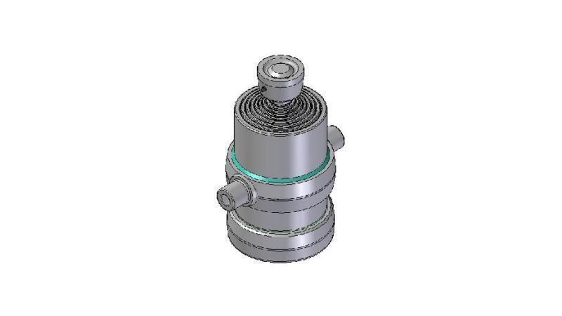 8002S -TELESCOPIC ZYLINDER STANDARD/KUGEL 8 STUFEN HUBLÄNGE 1540 DURCHMESSER 190