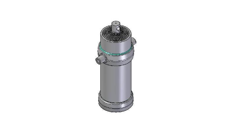 8027F -TELESCOPIC ZYLINDER STANDARD/LOCH 8 STUFEN HUB 3890 DURCHMESSER 215
